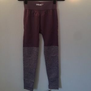 Gymshark TwoTone Seamless Leggings Purple Wash S